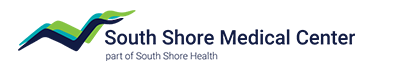 Logo of South Shore Medical Center, part of South Shore Health, featuring three stacked gull icons