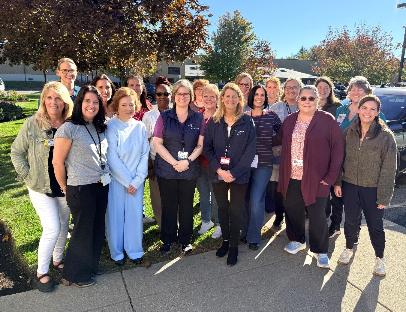 A group photo of South Shore VNA colleagues taken to celebrate re-accreditation from the Home Care Alliance of Massachusetts.