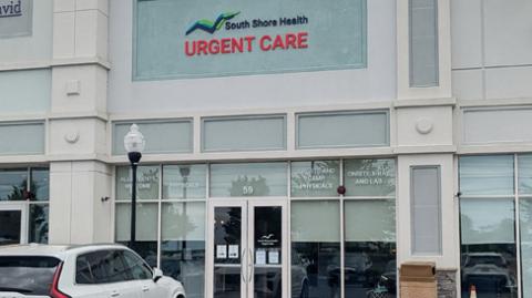 The exterior facade of South Shore Health Urgent Care in Plymouth