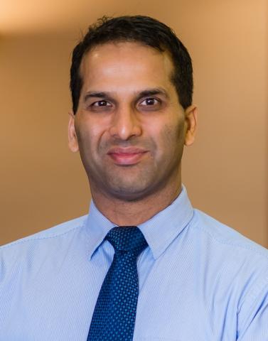Professional headshot of Manesh Pandey, MD of the Dana-Farber Brigham Cancer Center at South Shore Health