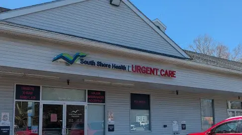 The exterior of the South Shore Health Urgent Care practice in Abington, MA.