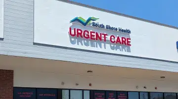 The exterior of South Shore Health Urgent Care on Grove Street in Braintree, Massachusetts