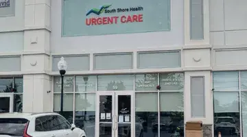 The exterior facade of South Shore Health Urgent Care in Plymouth